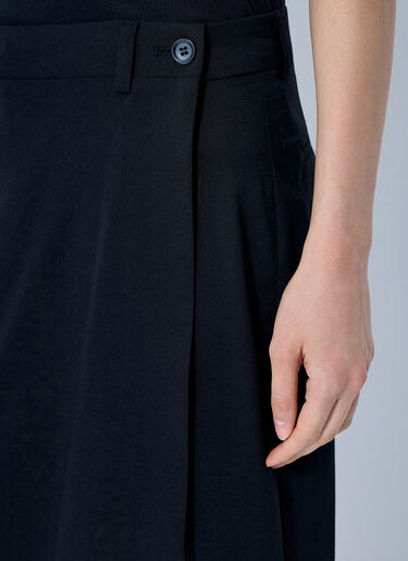 LN-CC® - Kiko Kostadinov: Linnet Wrap Culottes - Black Kiko Kostadinov Linnet Wrap Culottes Black kko0265002