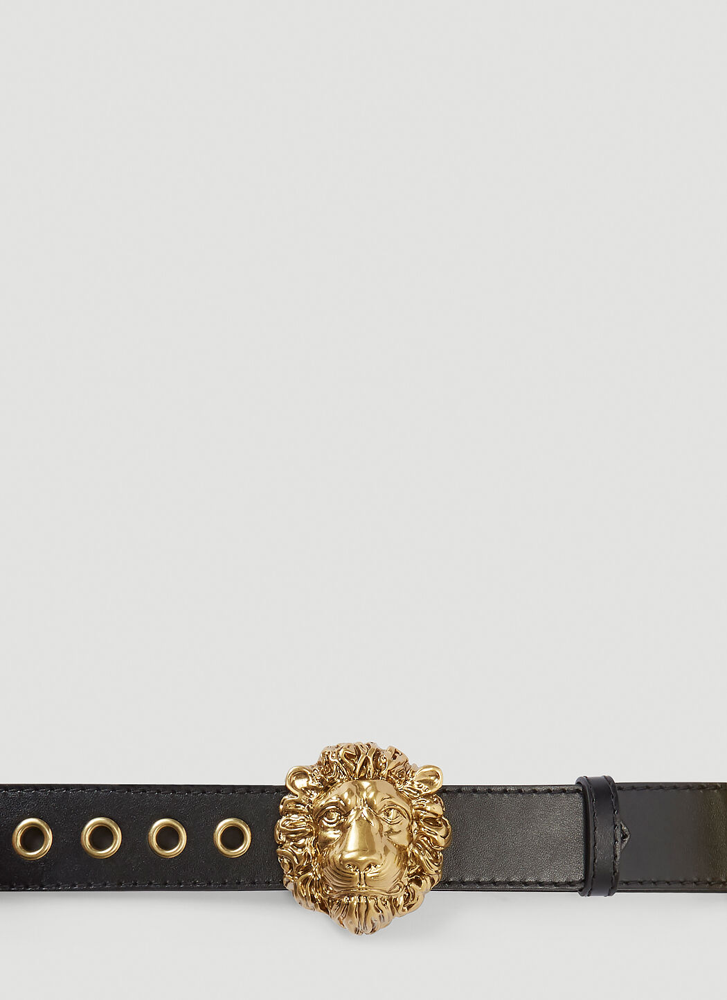 Gucci Lion Head Belt in Black LN CC