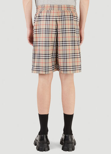 Burberry Debson Check Shorts Beige bur0145005