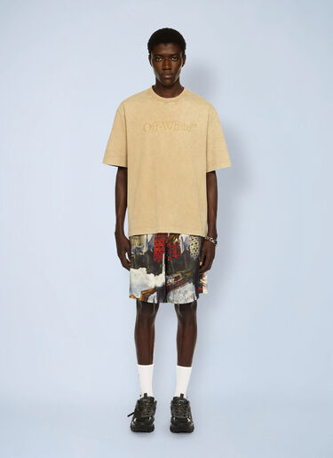 Laundry Skate Logo T-Shirt Off-White Laundry Skate Logo T-Shirt Brown ofw0162063