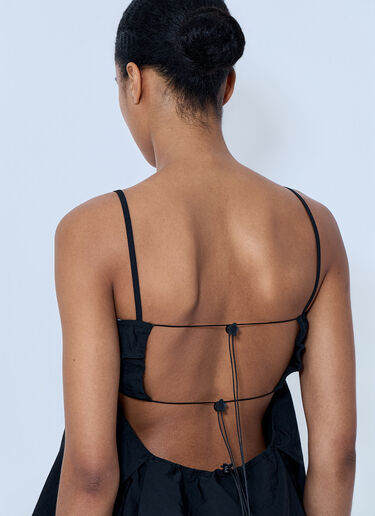 Cecilie Bahnsen CBselena Embroidered Taffeta Top Black cec0264002