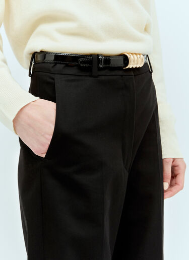 Khaite Julius Small Patent Belt Black kha0255013