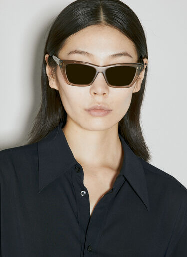 Saint Laurent SL 276 Cat Eye Sunglasses Brown yss0253011
