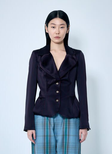 Vivienne Westwood Drunken Tailored Blazer Purple vvw0259030