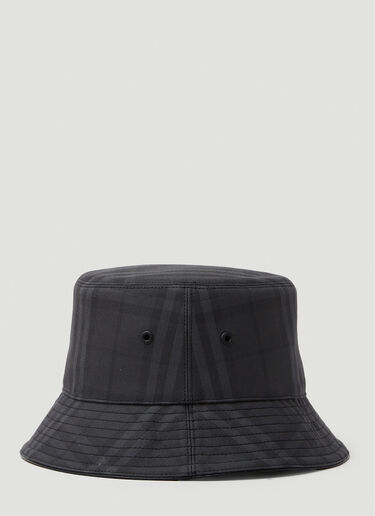Burberry Check Bucket Hat Black bur0349011