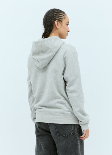 Comme Des Garçons PLAY Logo Patch Hooded Sweatshirt Grey cpl0355024