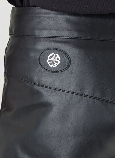 Alexander McQueen Leather Pants Black amq0145002
