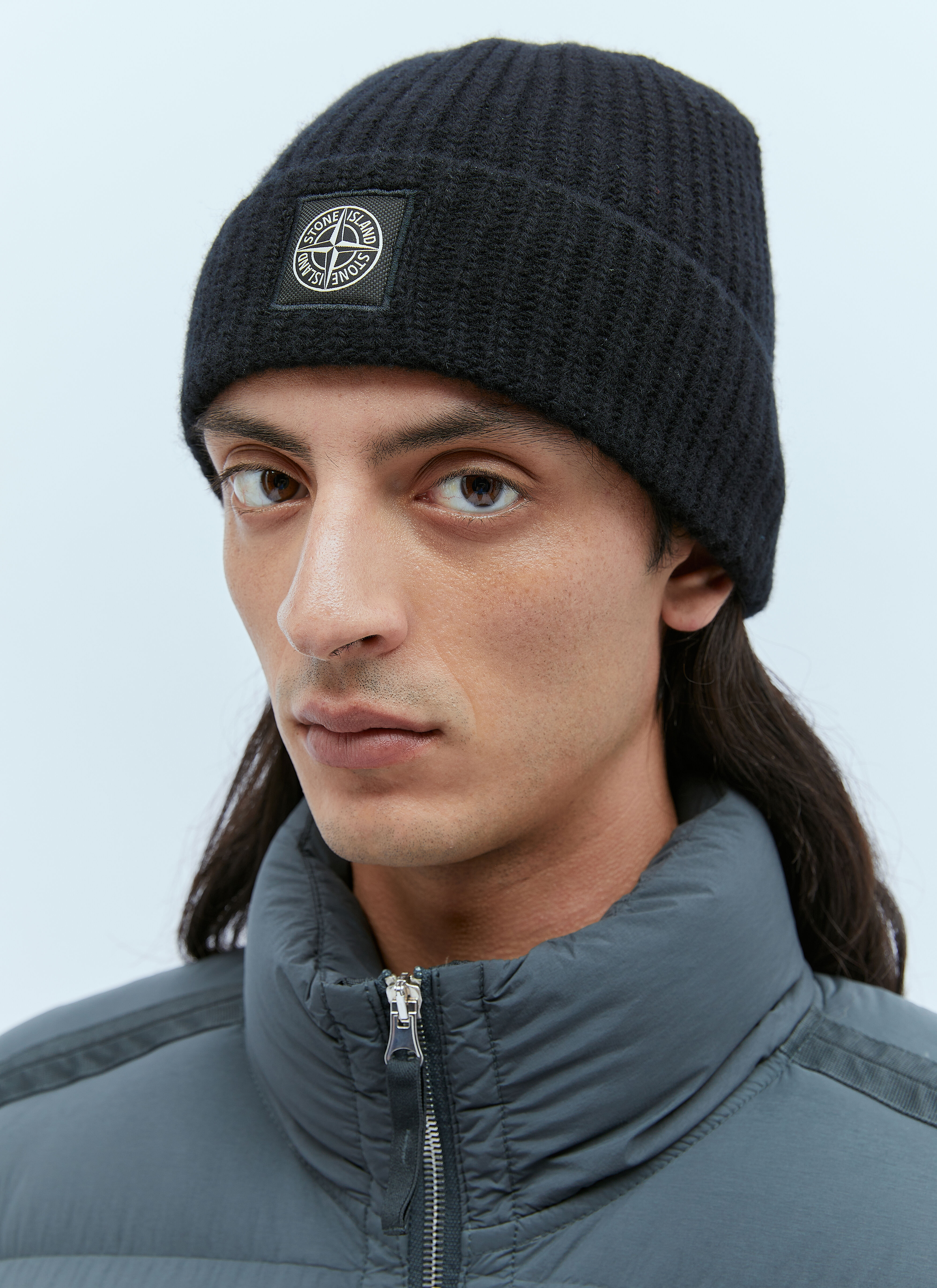 Stone island beanie black sales