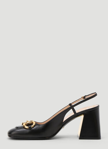 Gucci Horsebit Heeled Pumps Black guc0243046