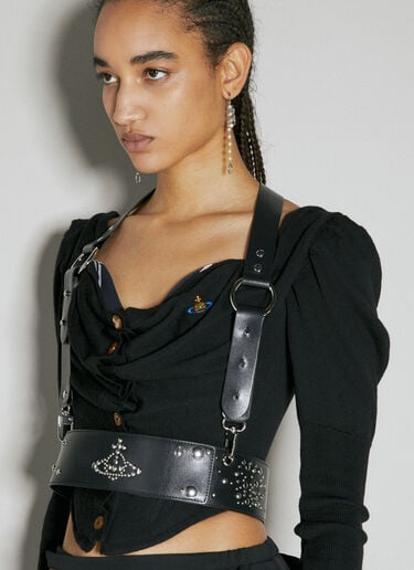 Vivienne Westwood スタッド装飾ハーネス ブラック vvw0254030