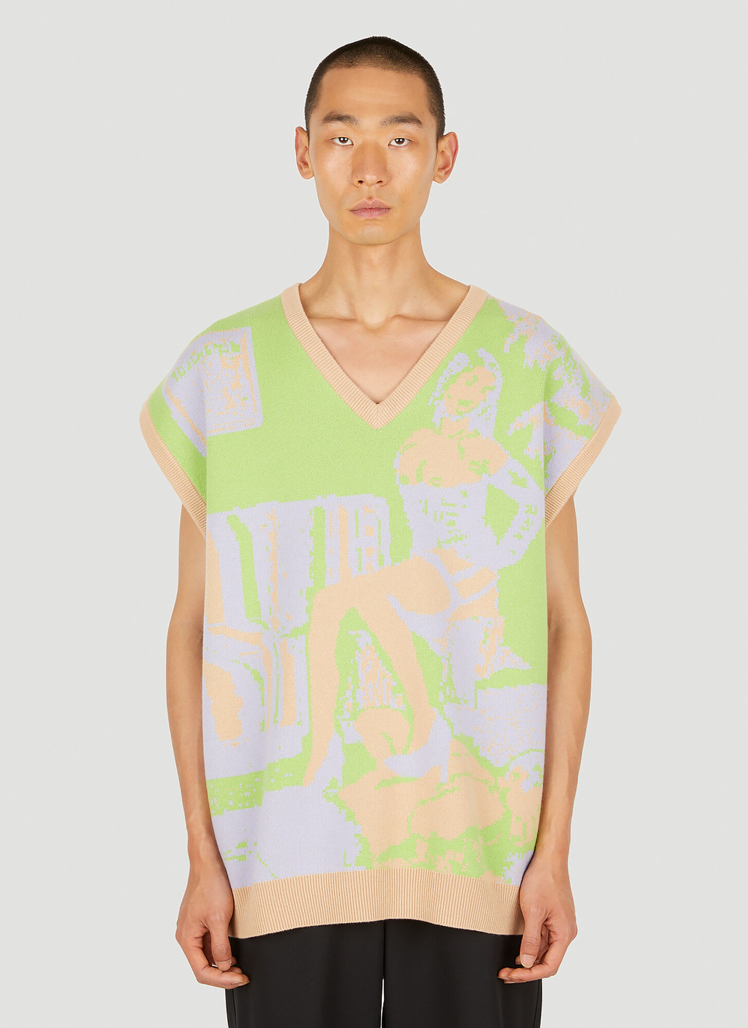 Ninamounah Kingfish Sleeveless Sweater Male Green