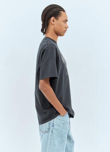 A BATHING APE® Rhinestone Logo T-Shirt Grey aba0158008