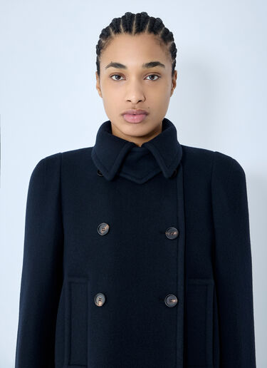 Chloé Double-Breasted Jacket Blue chl0259001