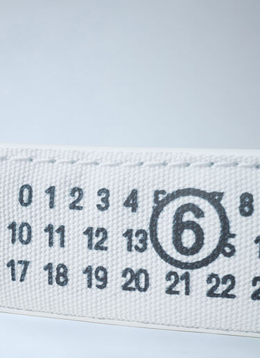 MM6 Maison Margiela Logo Print Pouch White mmm0261020