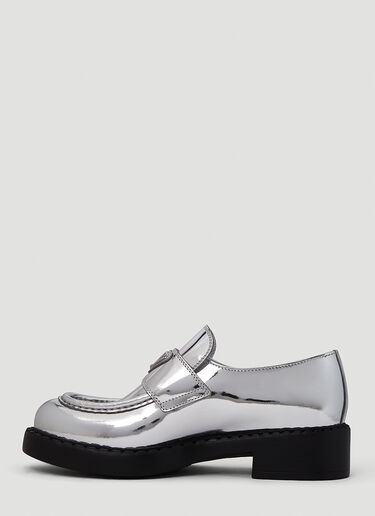 Prada Mirrored Loafers Silver pra0251014