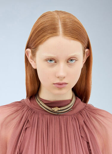 Chloé 스네이크 초커 골드 chl0258028