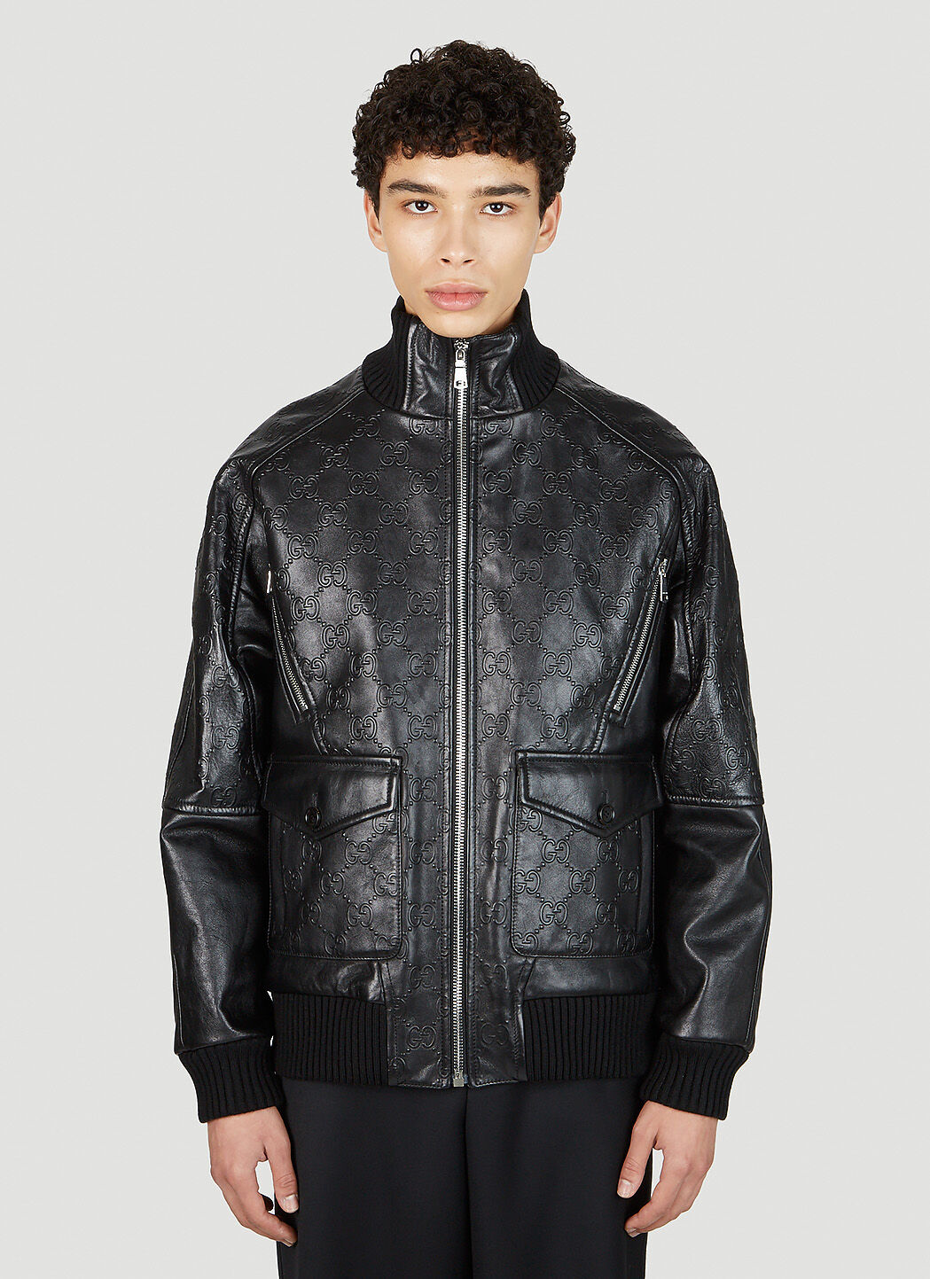 Gucci bomber top jacket black