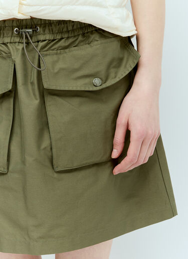 Moncler Drawstring Mini Skirt Green mon0256018