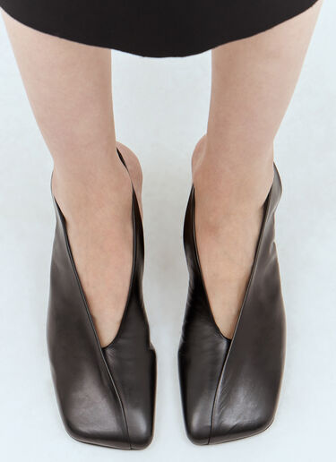Jil Sander 가죽 슬링백 힐 블랙 jil0257013