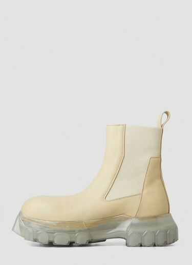 Rick Owens Beatle Bozo Tractor Boots Cream ric0147023