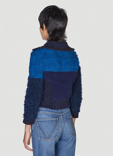 Bottega Veneta Patchword Sweater Blue bov0250073