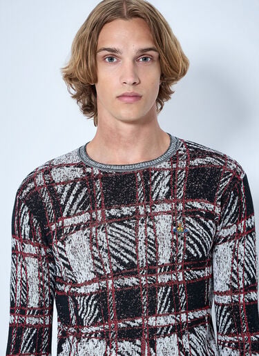 LN-CC® - Vivienne Westwood: Piqué Sweater - Grey Vivienne Westwood Piqué Sweater Grey vvw0165012