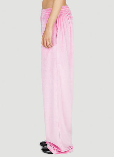 Balenciaga Baggy Velour Pants Pink bal0253019