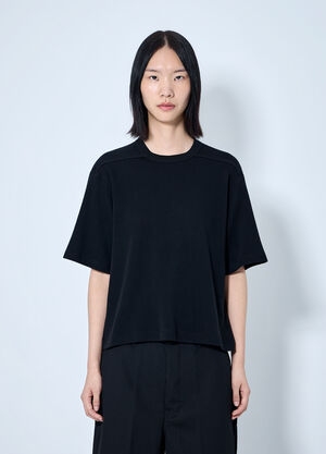 Rick Owens Cropped Brad T-Shirt Black ric0265030