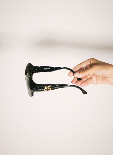 Balenciaga Palazzo Cat Sunglasses Black bcs0257001