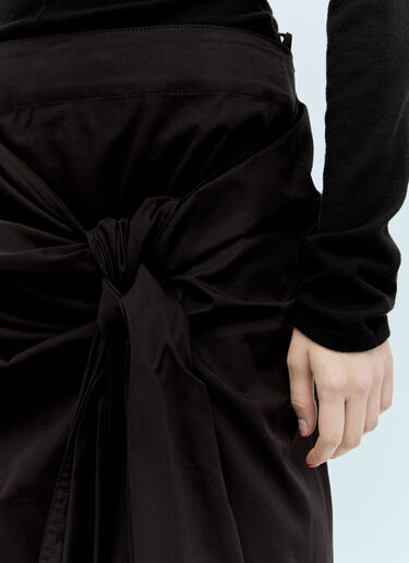 Bottega Veneta 结饰中长半裙 黑色 bov0256033