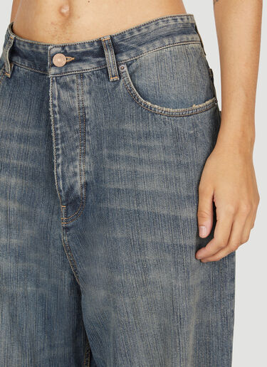 Balenciaga Low Rise Baggy Jeans Blue bal0253025