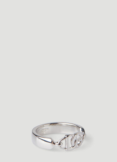 Dolce & Gabbana Logo Plaque Ring Silver dol0148027