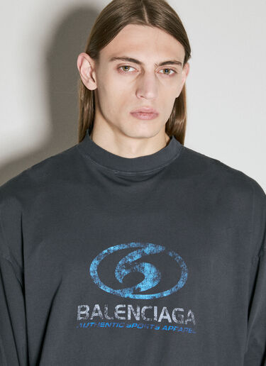 Balenciaga Surfer Long Sleeve T-Shirt Grey bal0155019