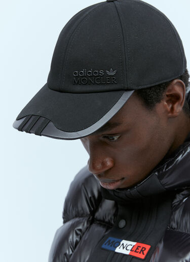 Moncler x adidas Originals ロゴアップリケ ベースボールキャップ ブラック mad0154012