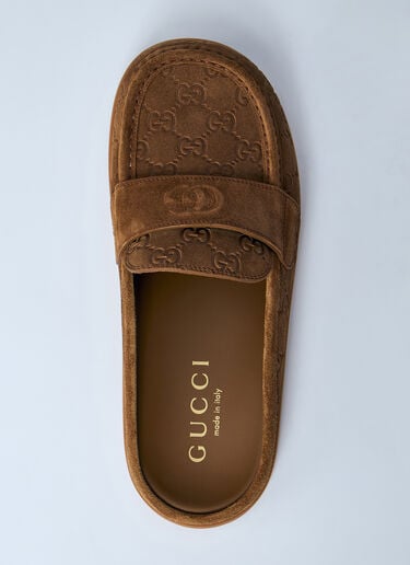 Gucci Sabot With Double G Mules Brown guc0259040