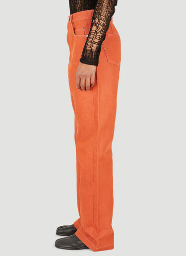 Rick Owens Wide Leg Worker Pants Orange ric0148007