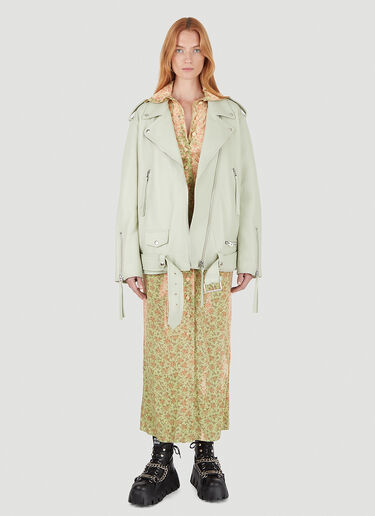 Honey Fucking Dijon xAcne Studios New Myrtle 皮夹克 浅绿色 hdj0246002