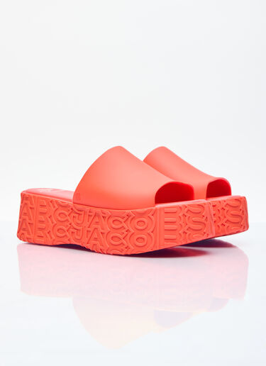 Melissa x Marc Jacobs Becky Platform Slides Orange mxm0254002