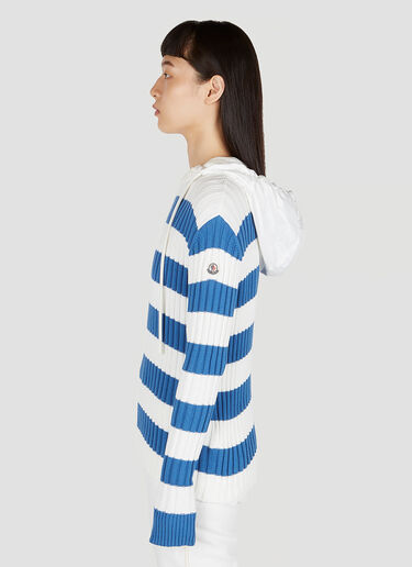 Moncler 条纹连帽针织衫 蓝色 mon0252046