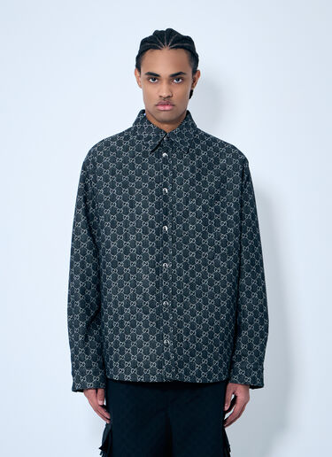 Gucci Denim GG Shirt Dark Grey guc0159035