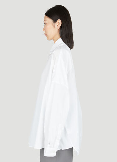 Cotton Cocoon Shirt Dries Van Noten Cotton Cocoon Shirt White dvn0254014