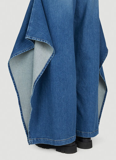 Burberry Draped Jeans Blue bur0252064
