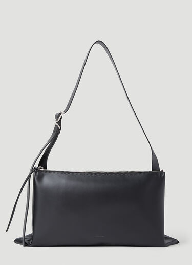 Jil Sander Empire Medium Shoulder Bag Black jil0152010