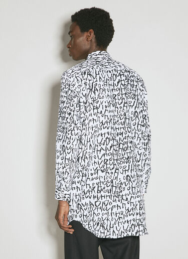 Comme des Garçons Homme Plus 徽标印花衬衫  白色 hpl0154011