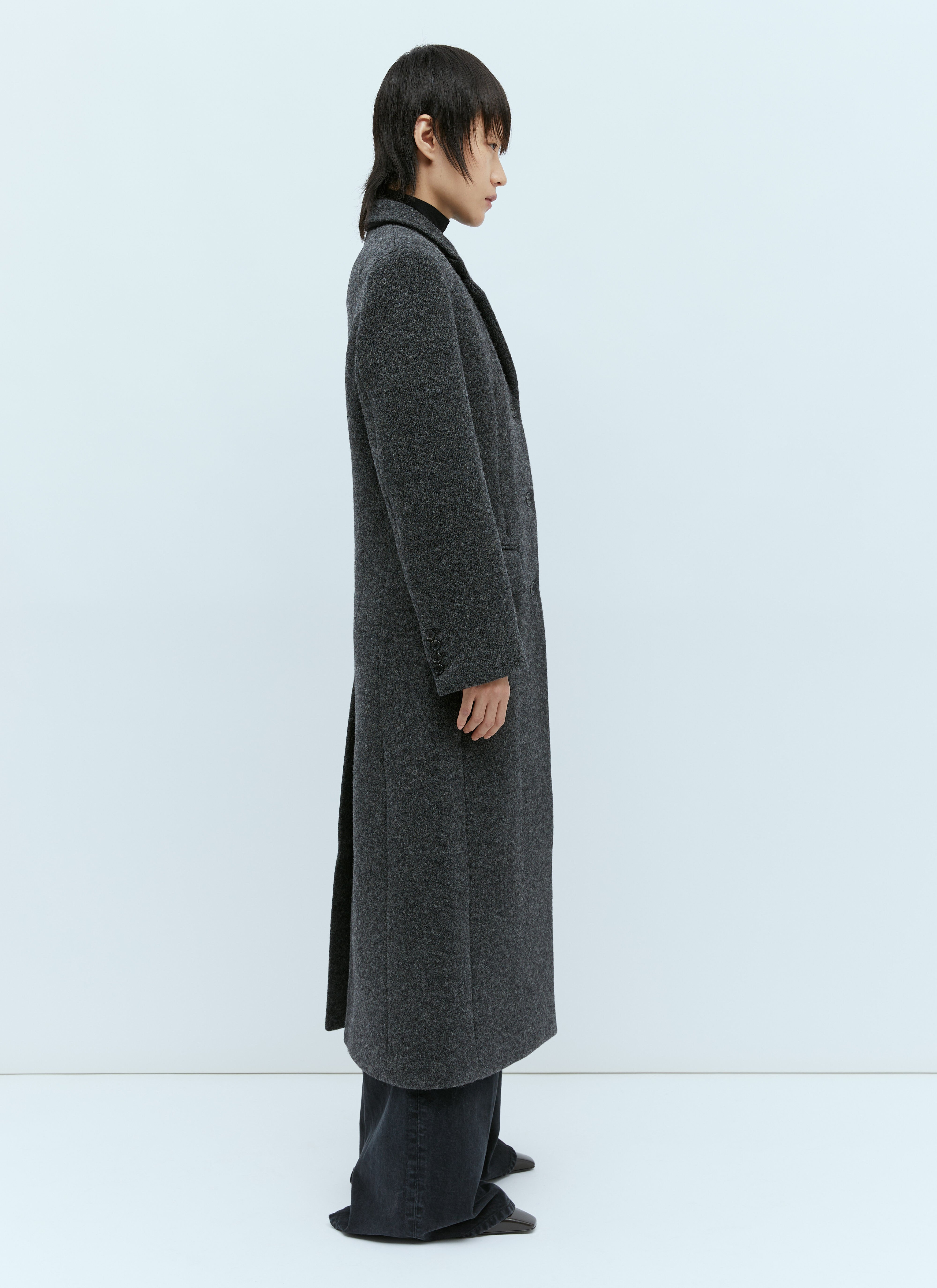 KHAITE Women s Bontin Tailored Coat in Grey LN CC
