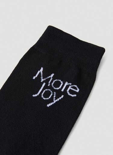 More Joy Logo Jacquard Socks Black mjy0347078