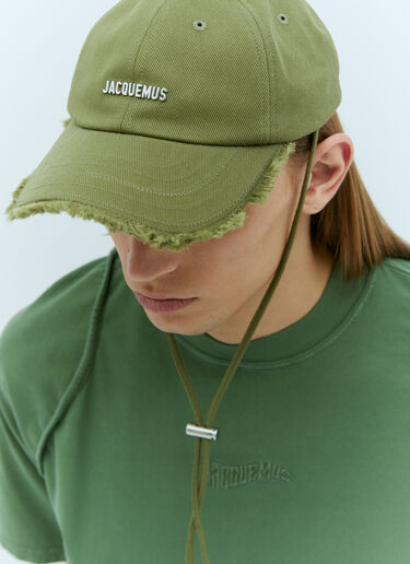 Jacquemus La Casquette Artichaut Baseball Cap Green jac0156022