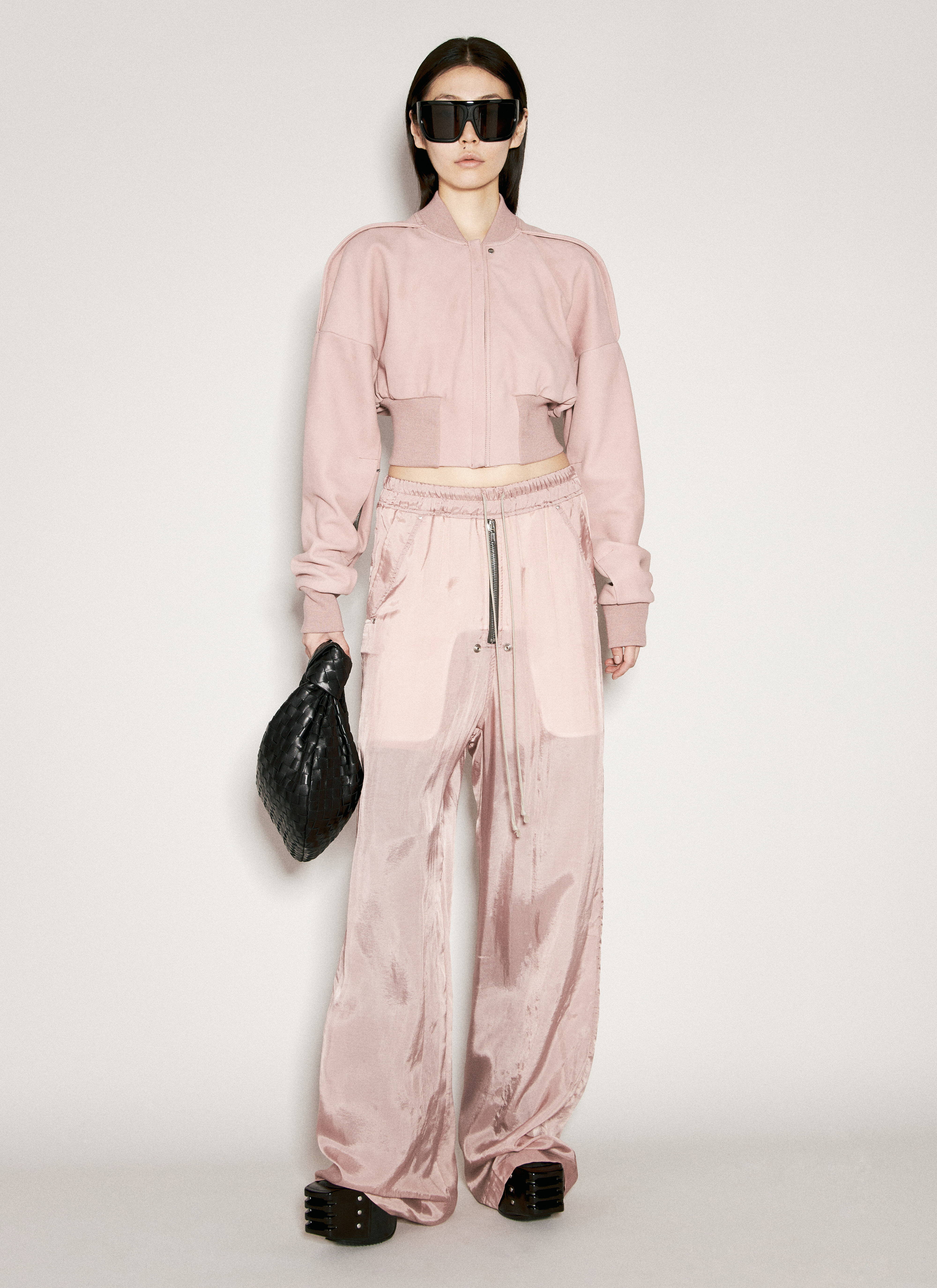 Rick Owens Suede Bomber Jacket in Pink fur Damen LN CC