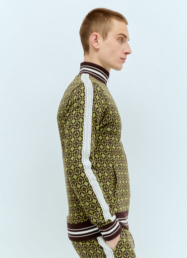 Power Zip-Up Sweatshirt Wales Bonner Power Zip-Up Sweatshirt Green wbn0156002