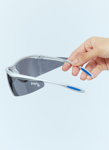 Wrap Around Sunglasses Praying Wrap Around Sunglasses Silver pry0354021
